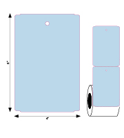 Product#6080 / blue Tag Size: 4? x 6?