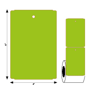 Product#6080 / green Tag Size: 4? x 6?