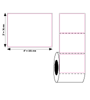 Product#6162-101076-white Label Size: 101 mm x 76 mm
