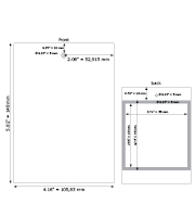 Tag Size: 4.16″ x 5.82″ Tag Size: 4.16″ x 5.82″